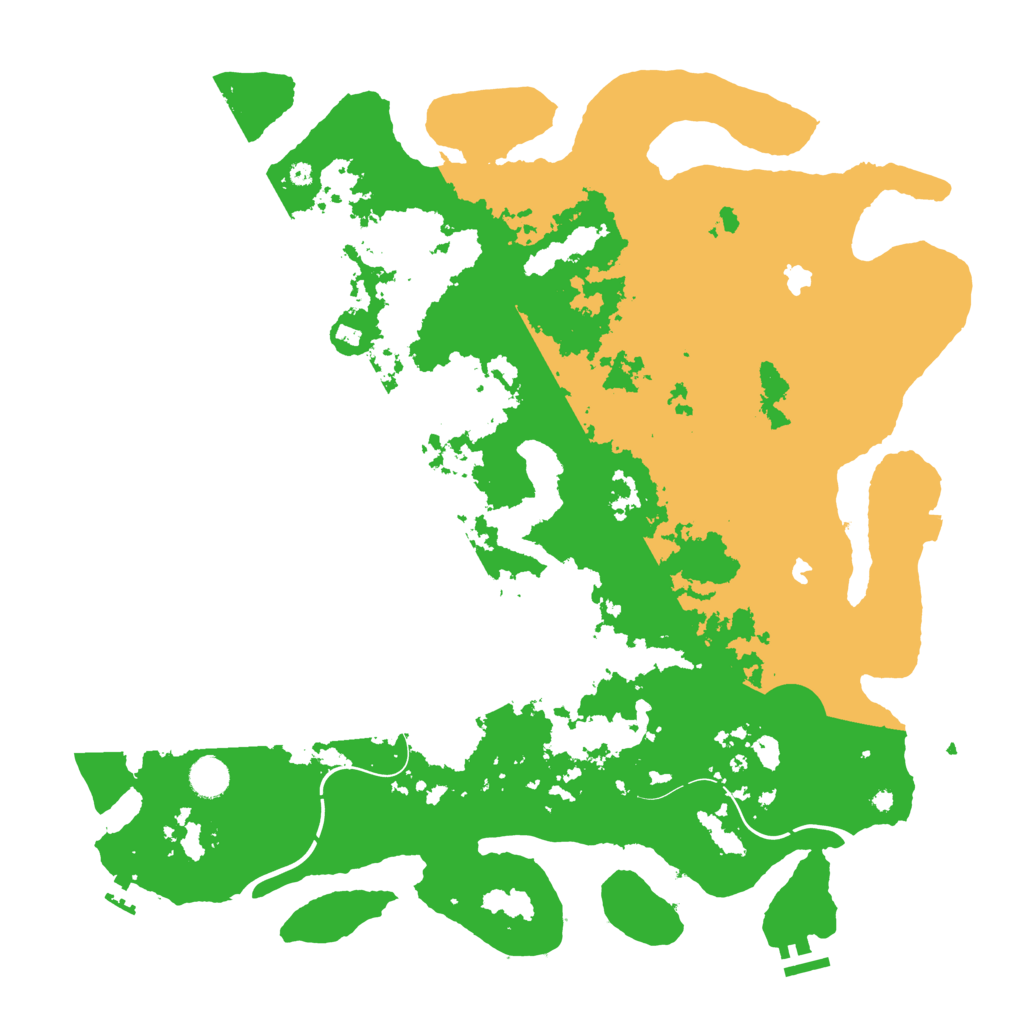 Biome Rust Map: Procedural Map, Size: 4500, Seed: 427909998