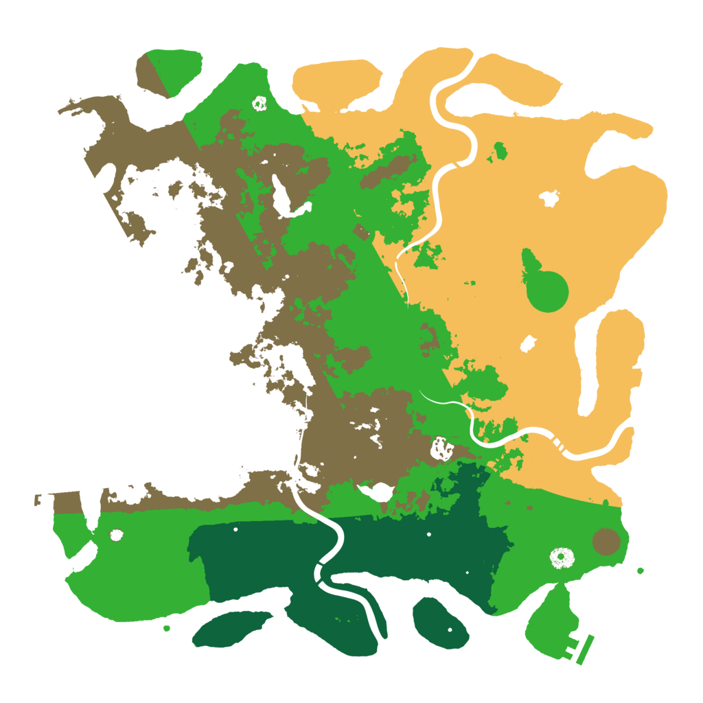 Biome Rust Map: Procedural Map, Size: 4500, Seed: 427909998
