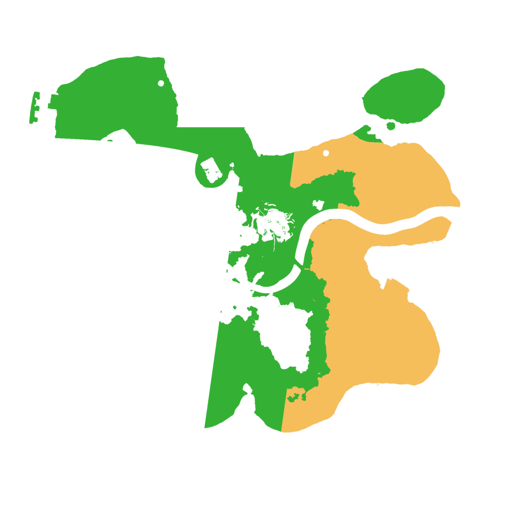 Biome Rust Map: Procedural Map, Size: 2400, Seed: 245357551