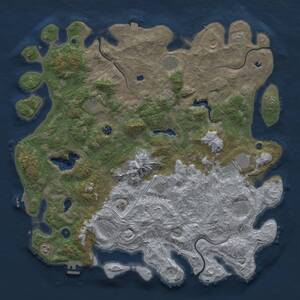 Thumbnail Rust Map: Procedural Map, Size: 5000, Seed: 1479570448, 17 Monuments