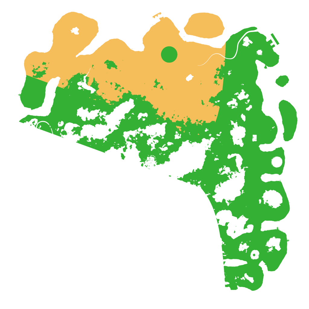 Biome Rust Map: Procedural Map, Size: 5000, Seed: 1306566125