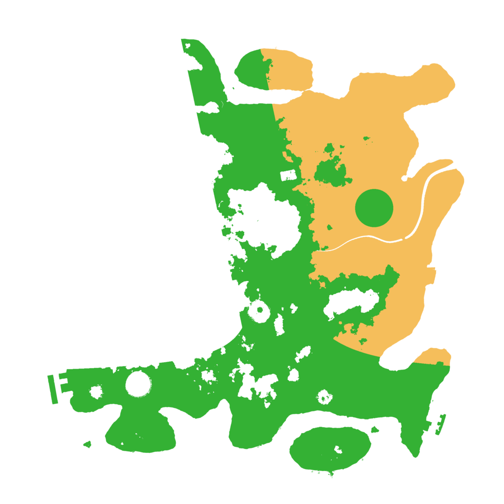 Biome Rust Map: Procedural Map, Size: 3500, Seed: 8027582