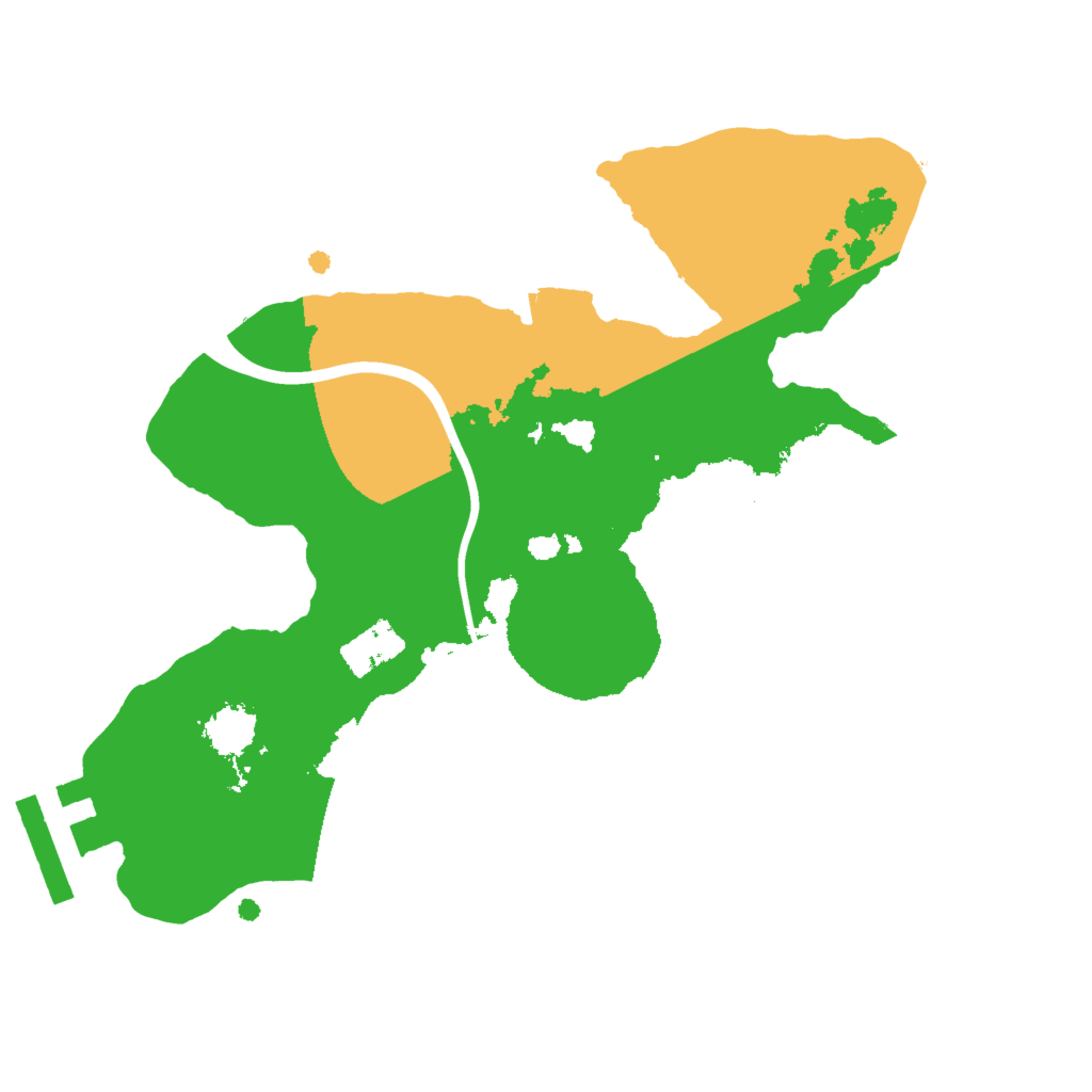 Biome Rust Map: Procedural Map, Size: 2000, Seed: 370660191