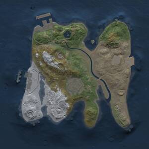 Thumbnail Rust Map: Procedural Map, Size: 2000, Seed: 506202457, 5 Monuments