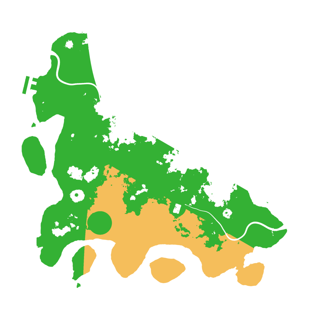 Biome Rust Map: Procedural Map, Size: 3500, Seed: 438