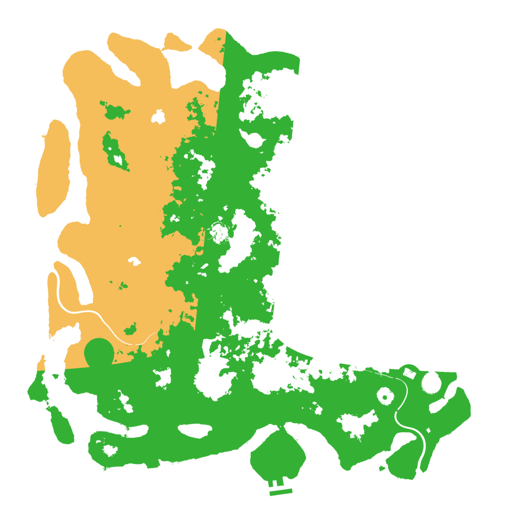 Biome Rust Map: Procedural Map, Size: 4500, Seed: 1418321254