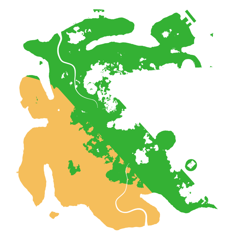 Biome Rust Map: Procedural Map, Size: 3500, Seed: 58145673