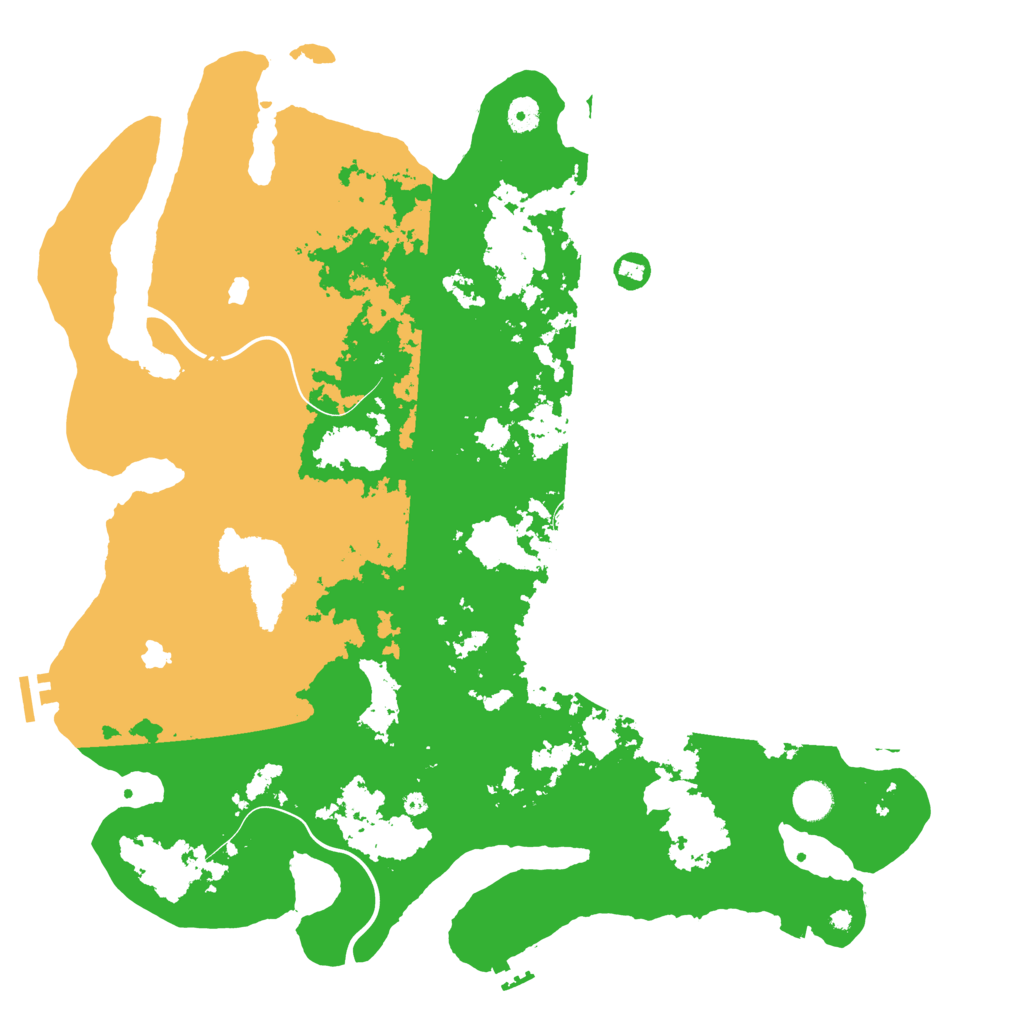 Biome Rust Map: Procedural Map, Size: 4500, Seed: 993889632