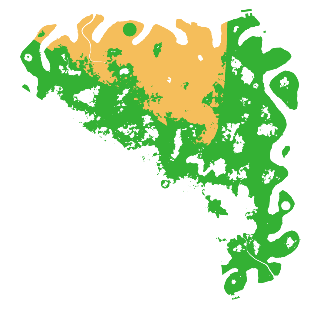 Biome Rust Map: Procedural Map, Size: 6000, Seed: 50014