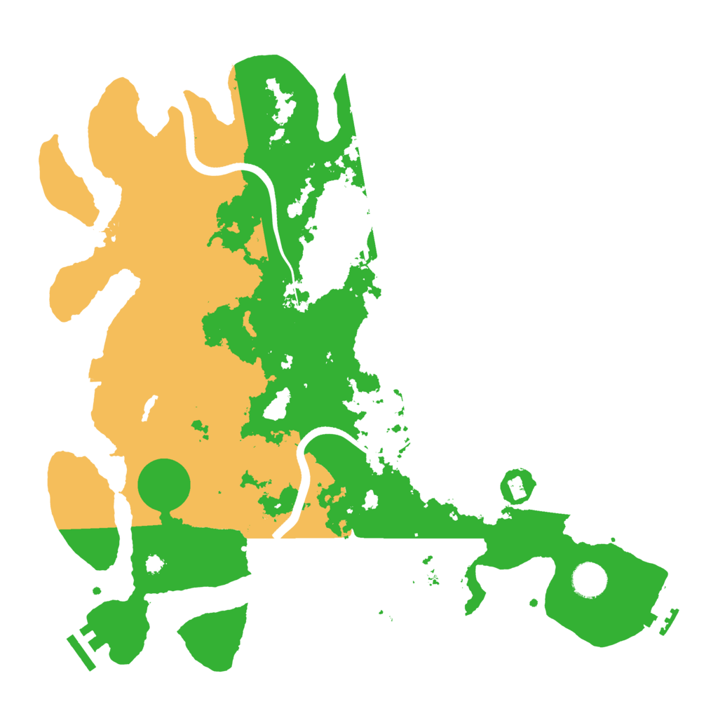 Biome Rust Map: Procedural Map, Size: 3600, Seed: 1250