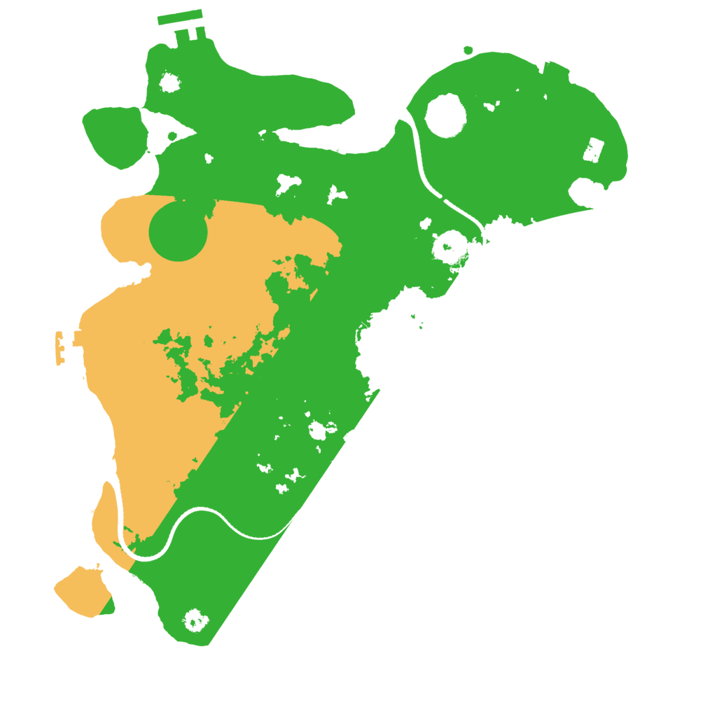 Biome Rust Map: Procedural Map, Size: 3230, Seed: 13847