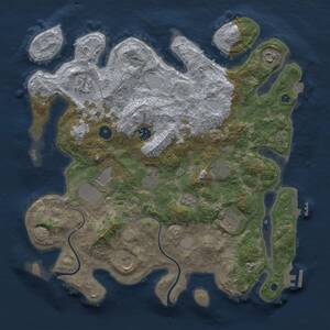 Thumbnail Rust Map: Procedural Map, Size: 3855, Seed: 1234, 15 Monuments