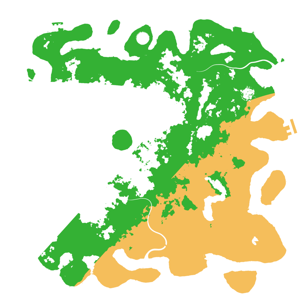 Biome Rust Map: Procedural Map, Size: 4200, Seed: 1234567