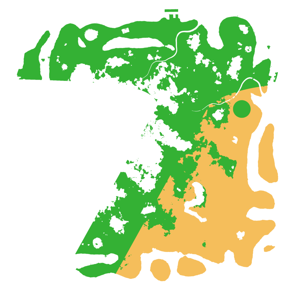 Biome Rust Map: Procedural Map, Size: 4500, Seed: 13339