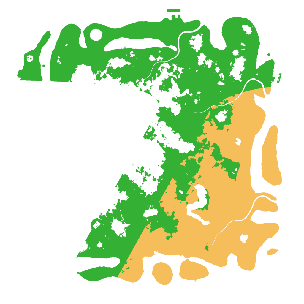 Biome Rust Map: Procedural Map, Size: 4500, Seed: 13339