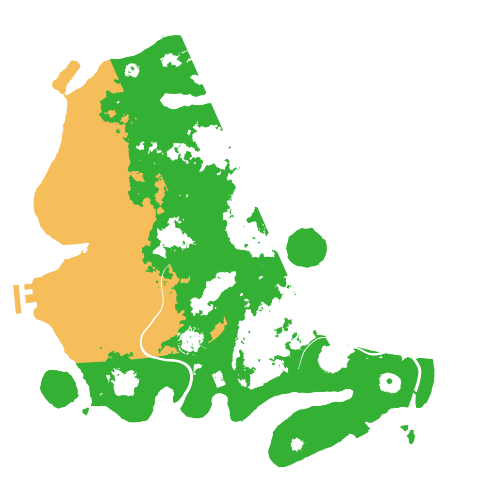 Biome Rust Map: Procedural Map, Size: 3500, Seed: 6327