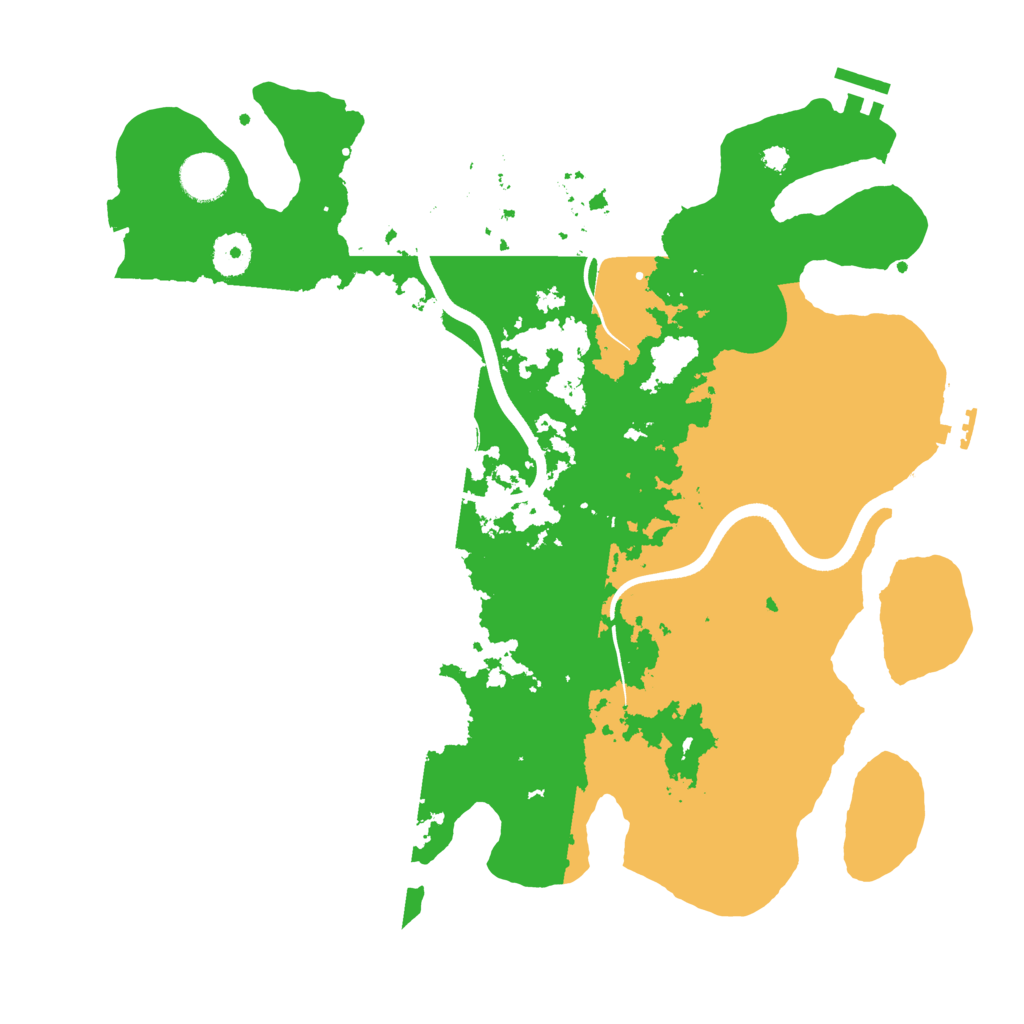 Biome Rust Map: Procedural Map, Size: 3700, Seed: 1542983025