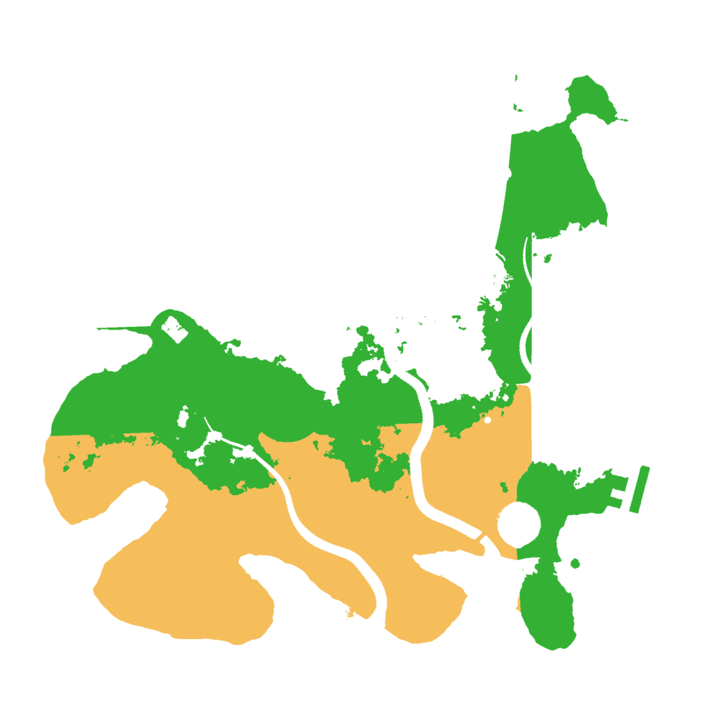 Biome Rust Map: Procedural Map, Size: 3000, Seed: 22802280