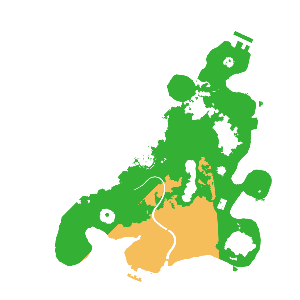 Biome Rust Map: Procedural Map, Size: 3000, Seed: 34242498