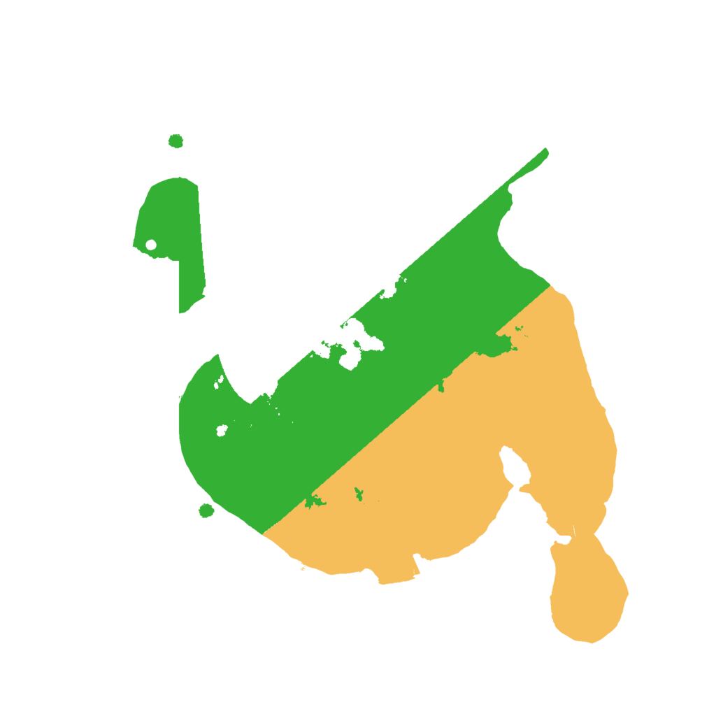 Biome Rust Map: Procedural Map, Size: 2000, Seed: 13532