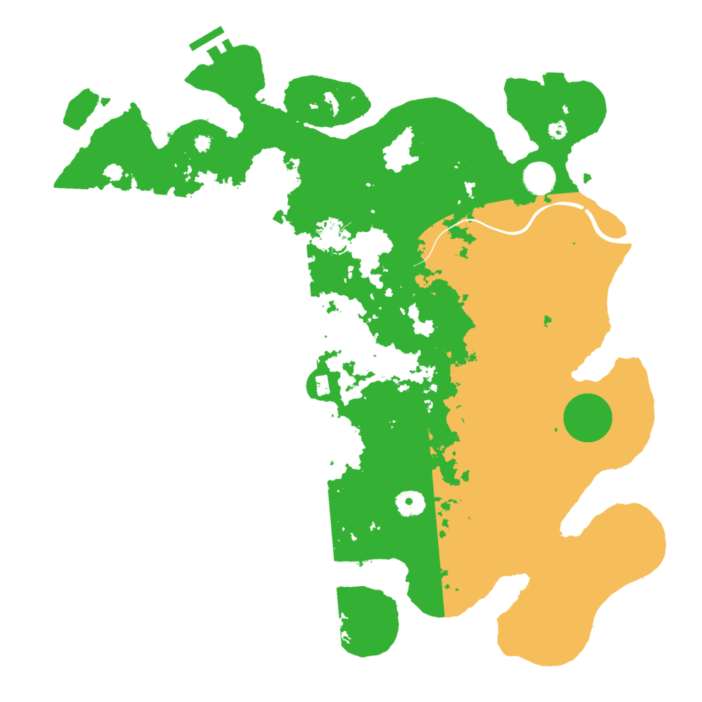 Biome Rust Map: Procedural Map, Size: 3800, Seed: 168827927