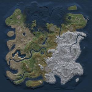 Thumbnail Rust Map: Procedural Map, Size: 4250, Seed: 22372, 15 Monuments