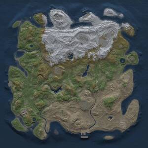 Thumbnail Rust Map: Procedural Map, Size: 4250, Seed: 523863373, 15 Monuments