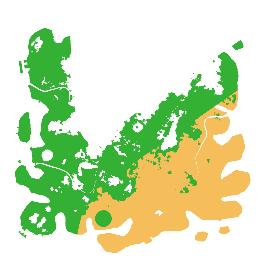 Biome Rust Map: Procedural Map, Size: 4200, Seed: 68621
