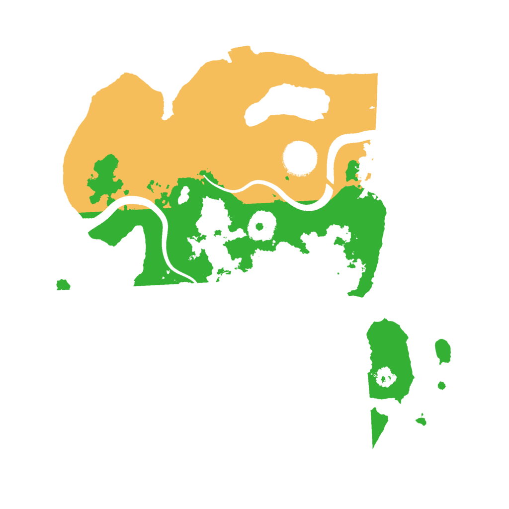 Biome Rust Map: Procedural Map, Size: 2600, Seed: 9876514