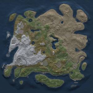 Thumbnail Rust Map: Procedural Map, Size: 4000, Seed: 281222326, 15 Monuments