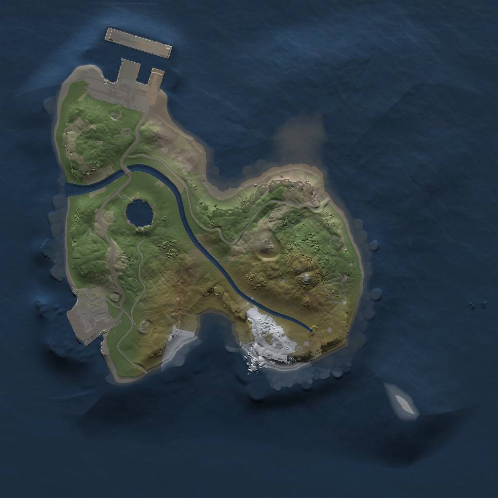 Rust Map: Procedural Map, Size: 1500, Seed: 296009739, 2 Monuments