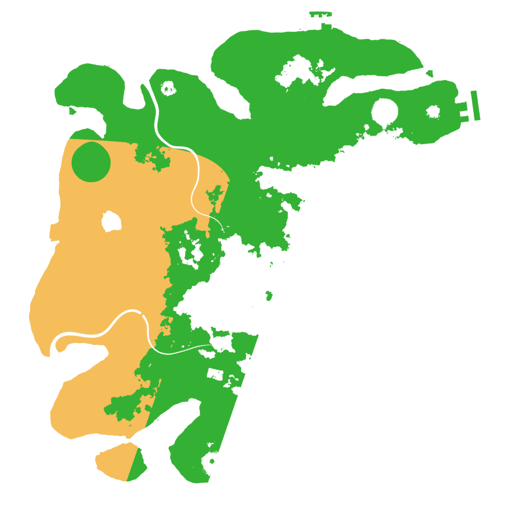 Biome Rust Map: Procedural Map, Size: 3500, Seed: 347218394