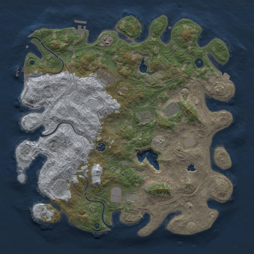 Rust Map: Procedural Map, Size: 4250, Seed: 17102024, 15 Monuments