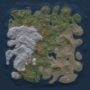 Thumbnail Rust Map: Procedural Map, Size: 4250, Seed: 17102024, 15 Monuments