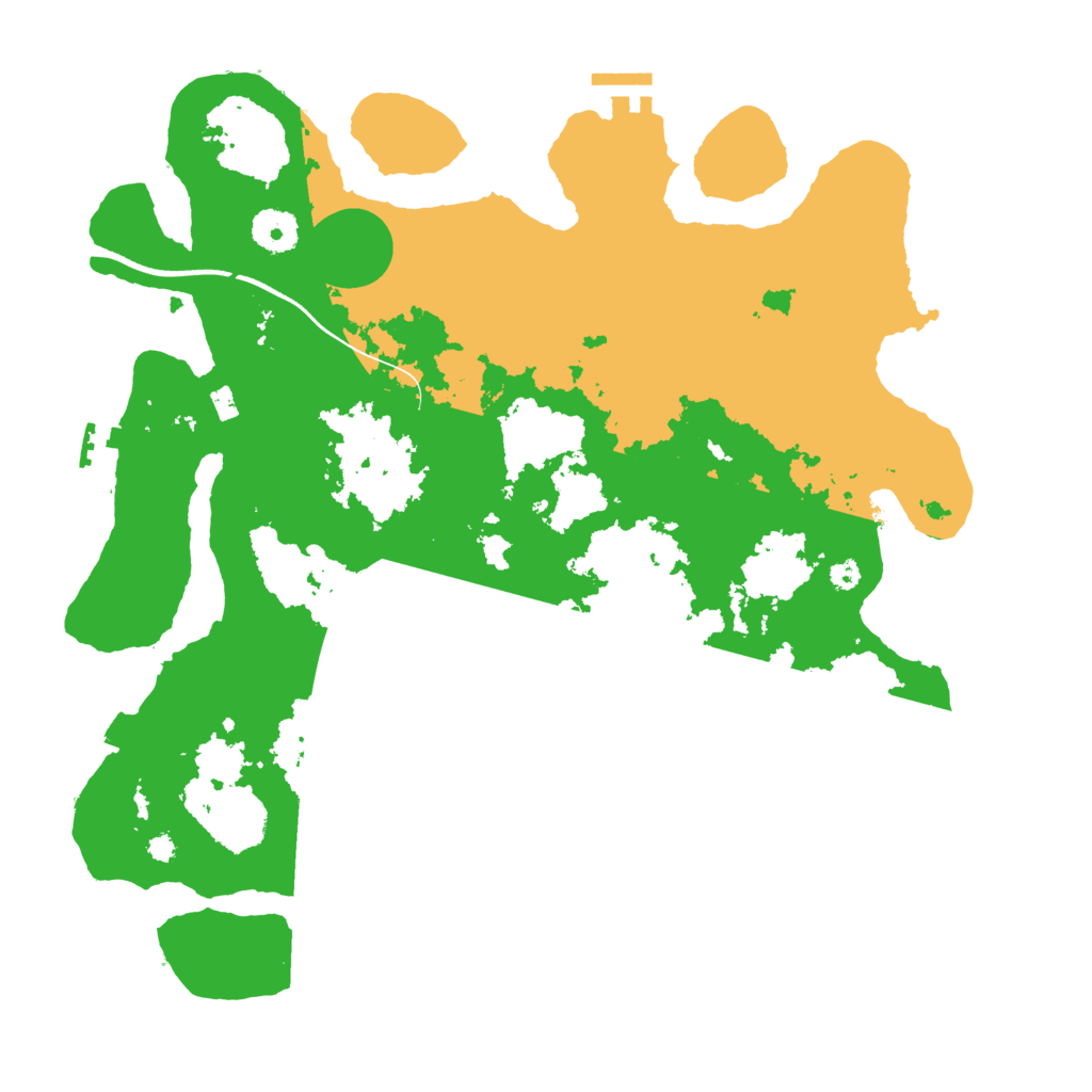 Biome Rust Map: Procedural Map, Size: 3650, Seed: 1651612003