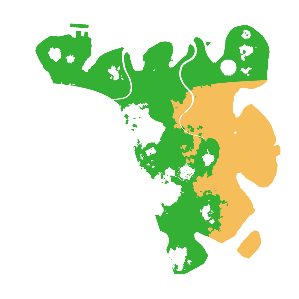 Biome Rust Map: Procedural Map, Size: 3300, Seed: 1421540182