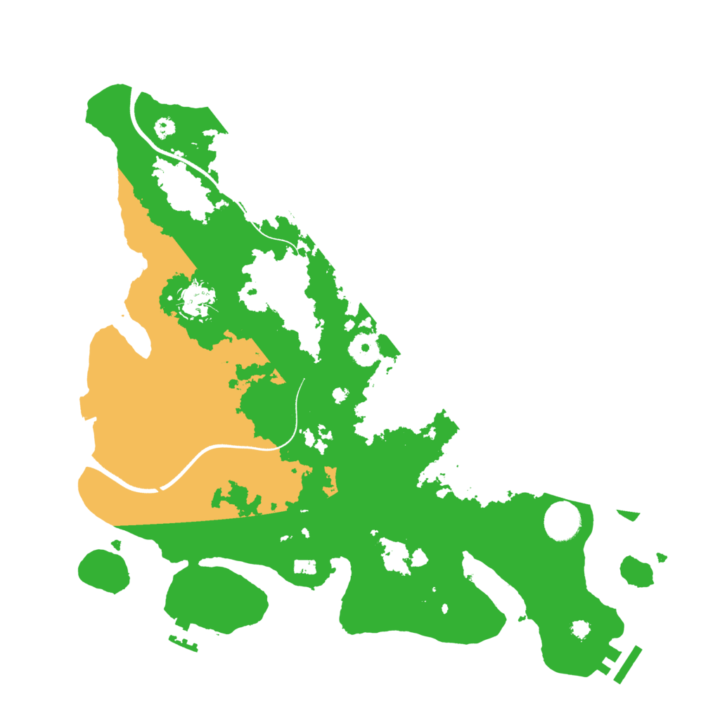 Biome Rust Map: Procedural Map, Size: 3500, Seed: 139083642