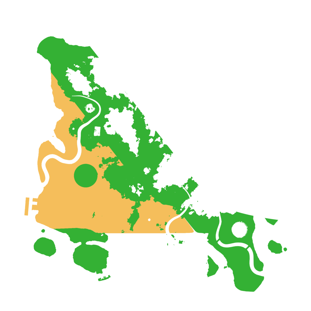 Biome Rust Map: Procedural Map, Size: 3500, Seed: 139083642