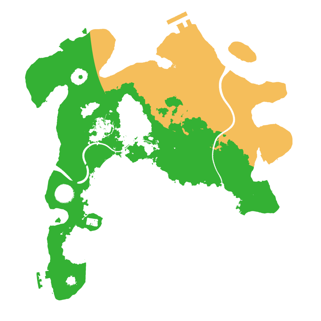 Biome Rust Map: Procedural Map, Size: 3000, Seed: 1223719433