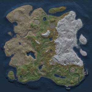 Thumbnail Rust Map: Procedural Map, Size: 4000, Seed: 1616575689, 15 Monuments