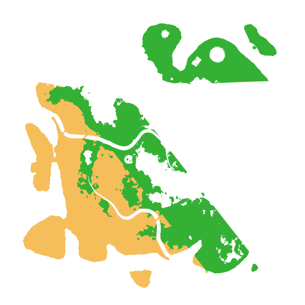 Biome Rust Map: Procedural Map, Size: 3500, Seed: 4748520