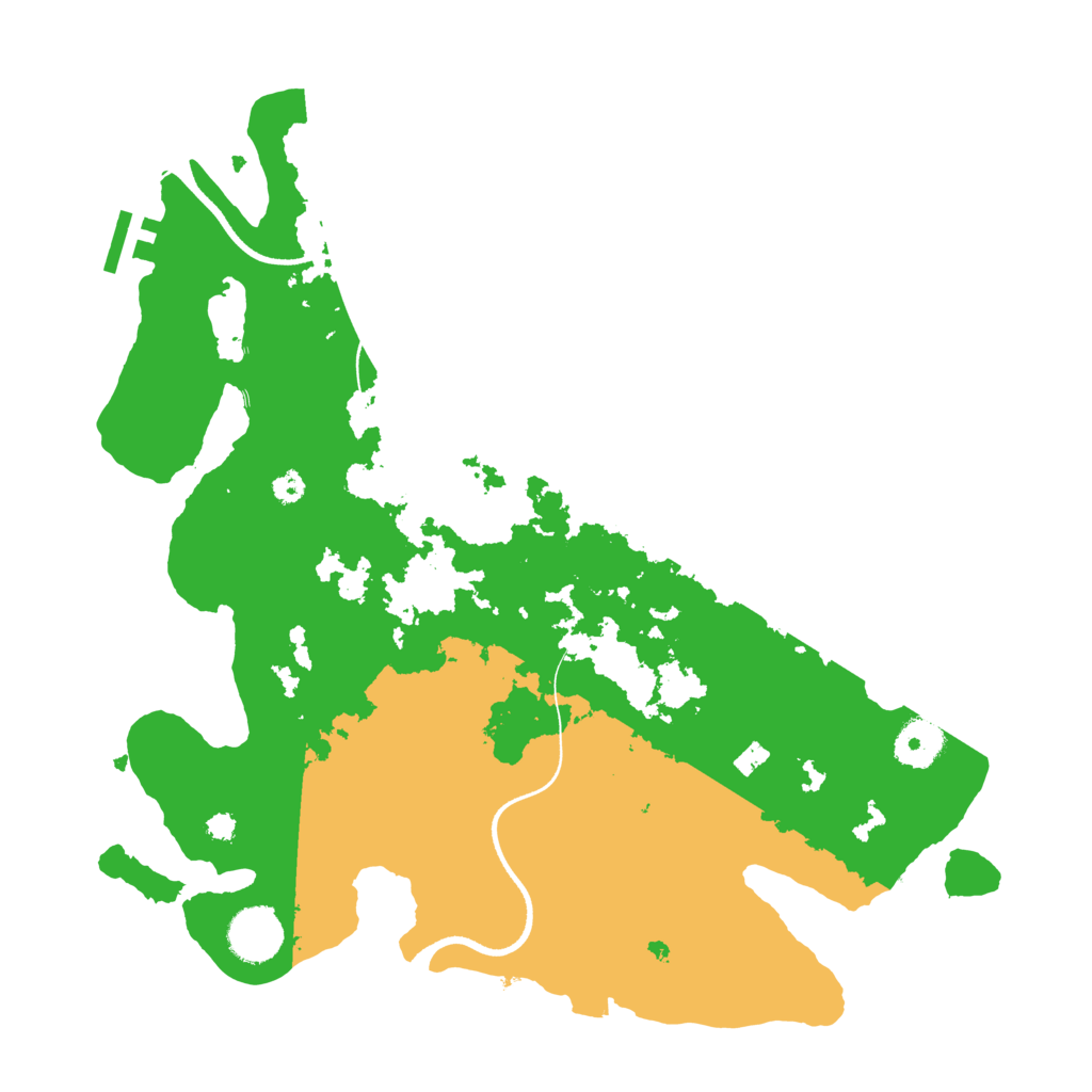 Biome Rust Map: Procedural Map, Size: 3500, Seed: 1988442910