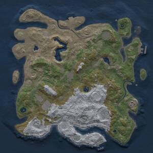 Thumbnail Rust Map: Procedural Map, Size: 4000, Seed: 244063083, 15 Monuments