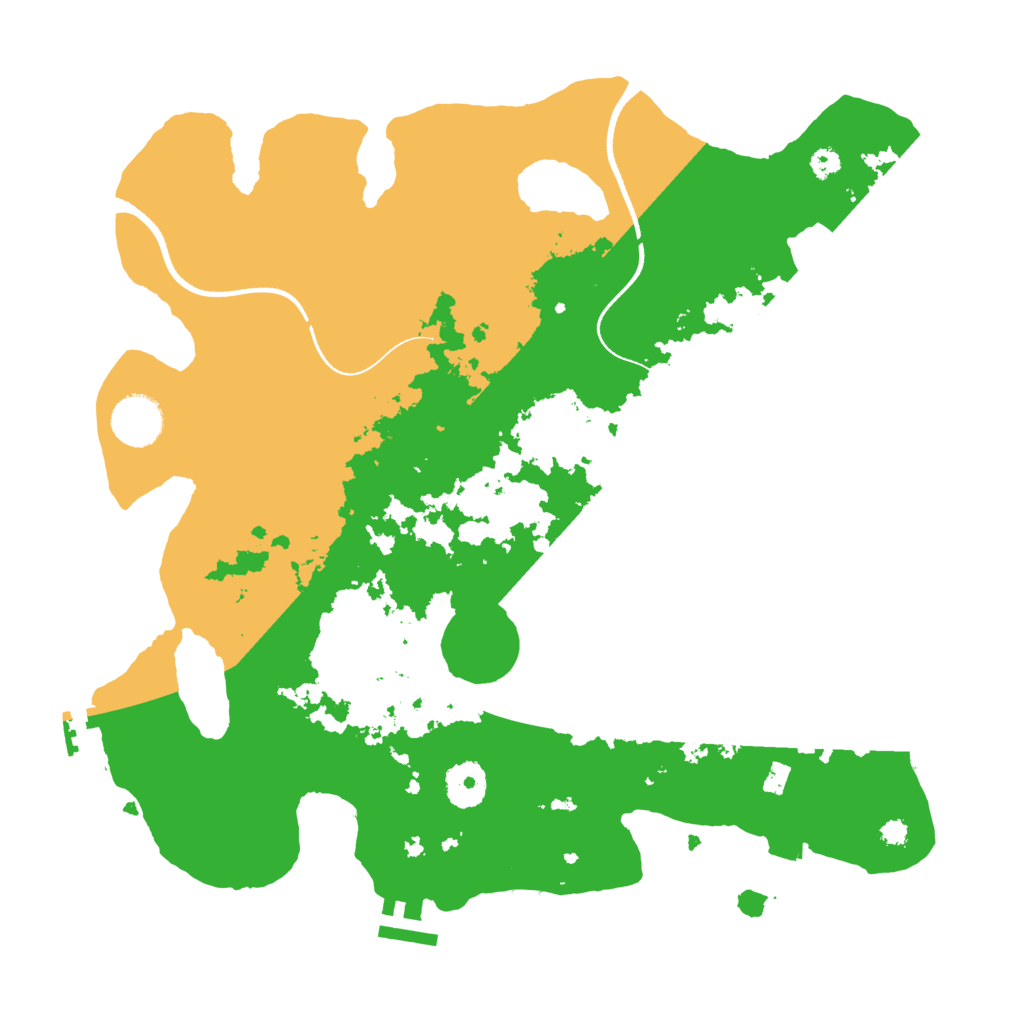 Biome Rust Map: Procedural Map, Size: 3500, Seed: 274558210