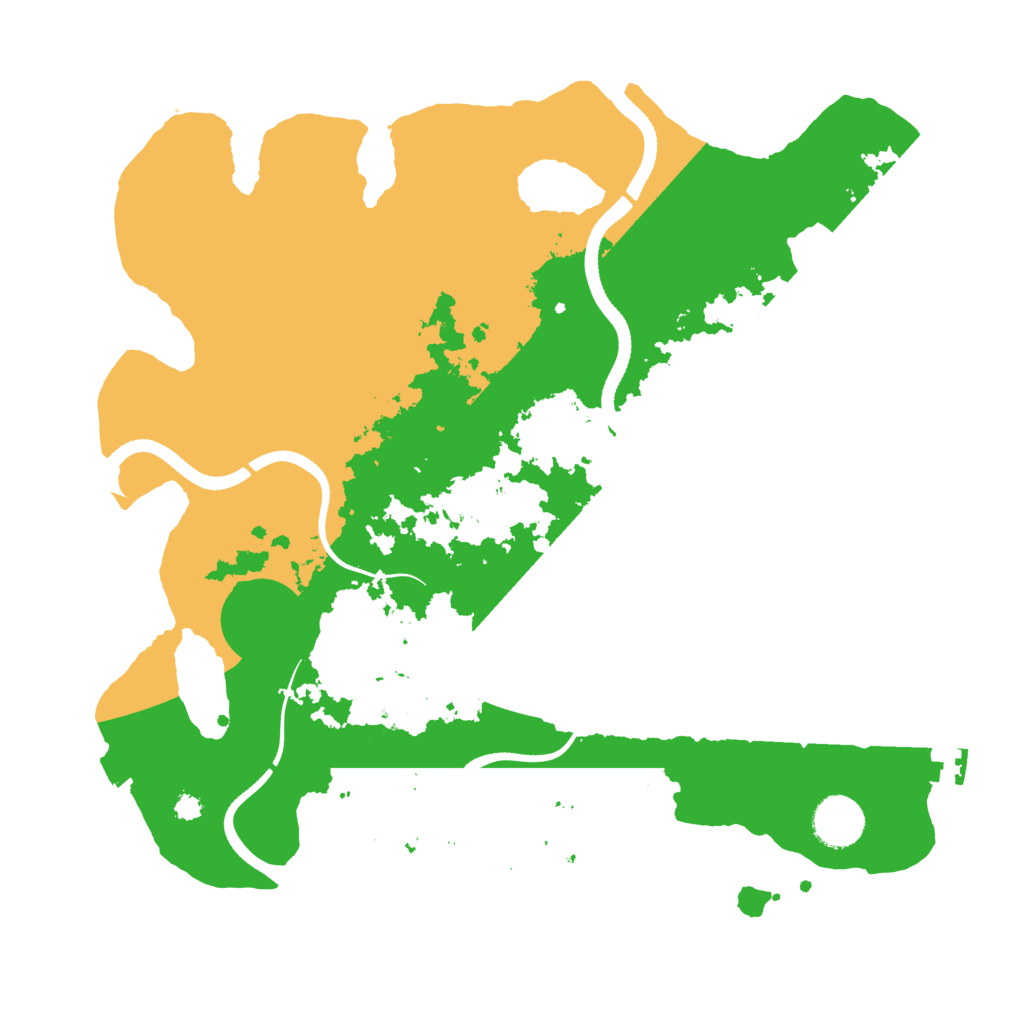 Biome Rust Map: Procedural Map, Size: 3500, Seed: 274558210