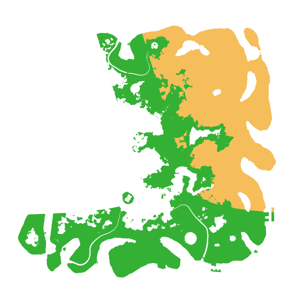 Biome Rust Map: Procedural Map, Size: 4250, Seed: 542681