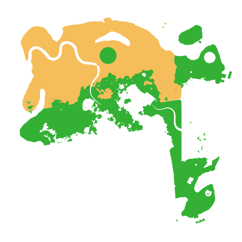 Biome Rust Map: Procedural Map, Size: 3800, Seed: 959310420