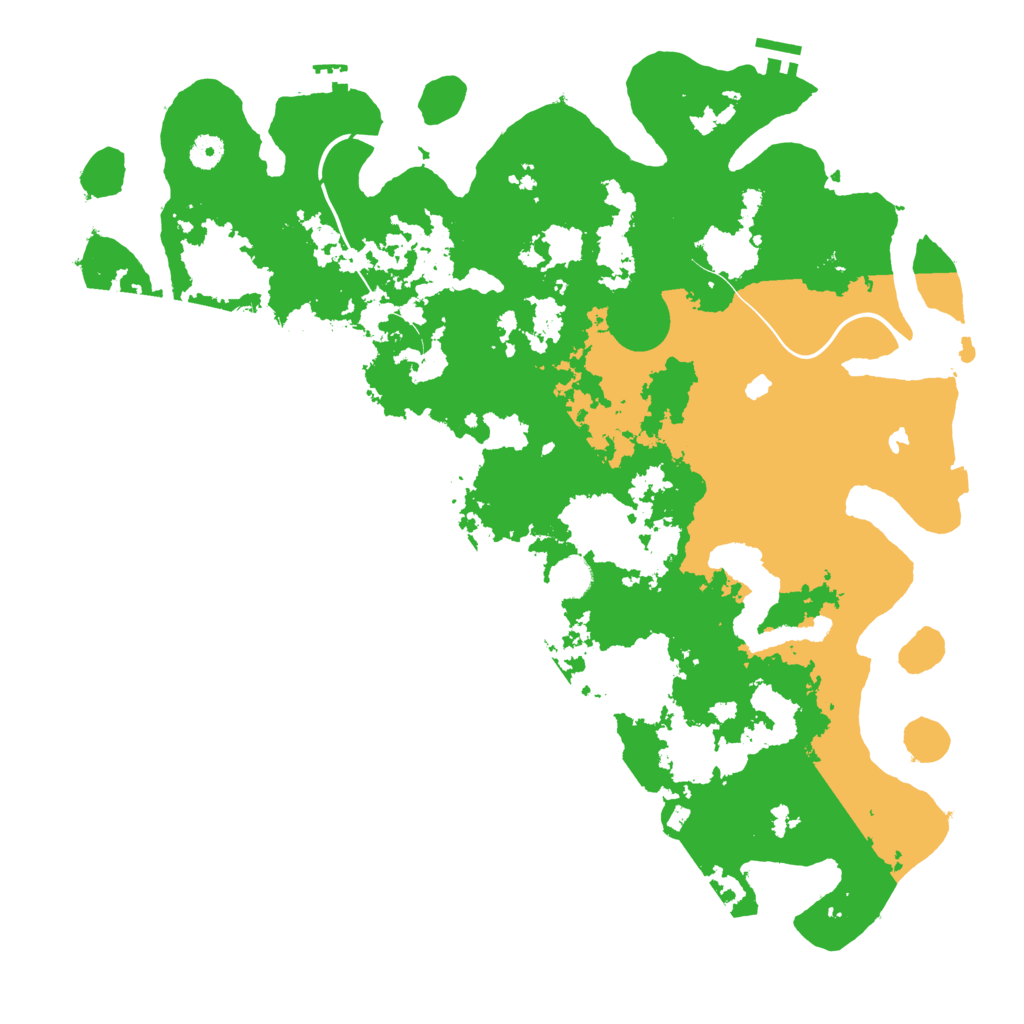 Biome Rust Map: Procedural Map, Size: 4500, Seed: 7465444