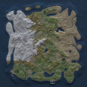 Thumbnail Rust Map: Procedural Map, Size: 4250, Seed: 1411748076, 16 Monuments