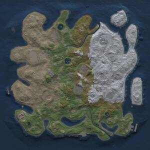 Thumbnail Rust Map: Procedural Map, Size: 3800, Seed: 959310419, 16 Monuments